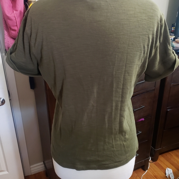 Chaps Denim Pocket Top - Picture 6 of 13